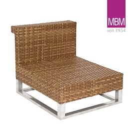 Gartenlounge Mittelmodul aus Alu & Kunststoffgeflecht -...