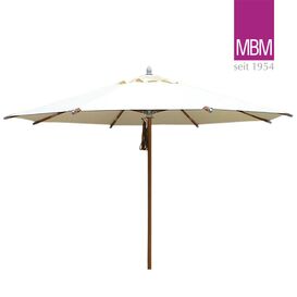 MBM Sonnenschirm mit Holz Stiel - rund - beige - 330cm -...