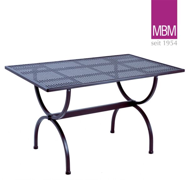 Tisch fr drauen - MBM - Metall/Eisen - rustikal - 75x125x73cm  - Tisch Romeo