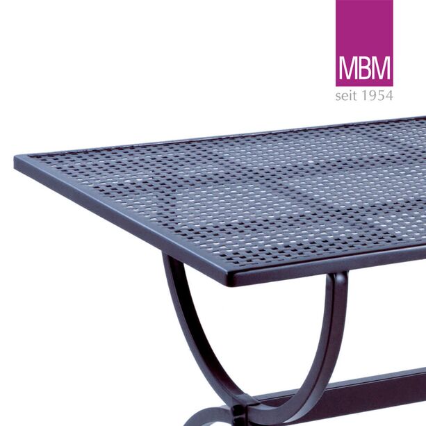 Tisch fr drauen - MBM - Metall/Eisen - rustikal - 75x125x73cm  - Tisch Romeo