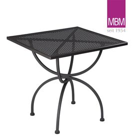 Terrassentisch quadratisch aus Metall - MBM - Eisen -...