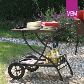 Tisch rollbar für Garten & Terrasse - MBM - Metall/Eisen...