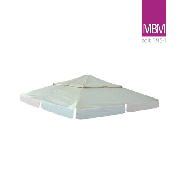 Ersatz-Dach für Gartenpavillons - MBM - PVC & Polyester - natur - 350x350cm - Ersatzdach Pavillon Romeo Elegance