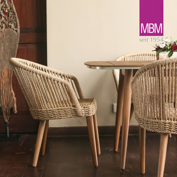 Gartenstuhl aus Resysta & Mirotex - MBM - modern - Sessel Miami
