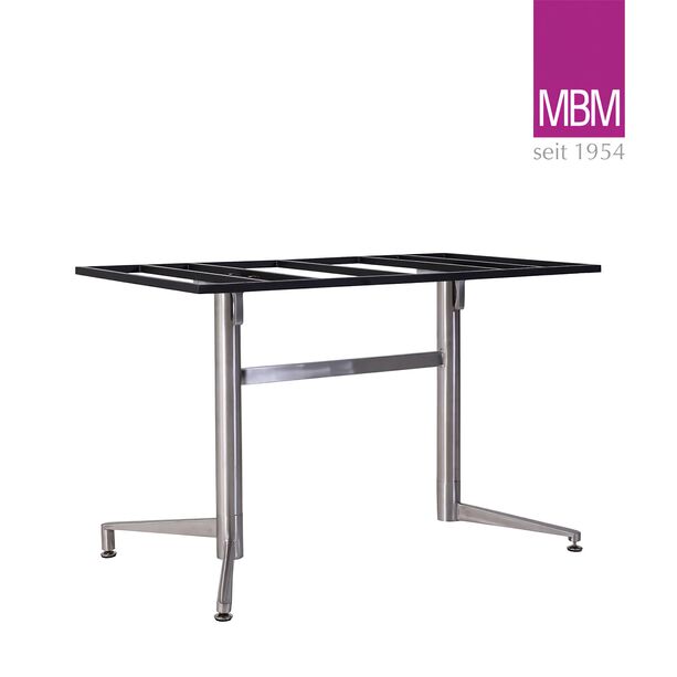 Garten Klapptisch aus Edelstahl & Resysta - MBM - 70x120cm - Bistro Klapptisch