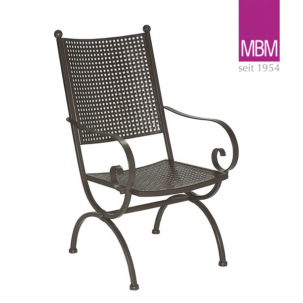 Designer-Sessel fr Garten - MBM - Metall/Eisen - dunkel - Sessel Romeo Elegance