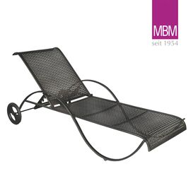 Lounge-Liege mit Rollen - MBM - Metall/Eisen -...