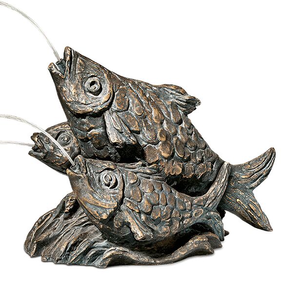Bronze Wasserspeier - Fischskulpturen - Wasserspeier Fische