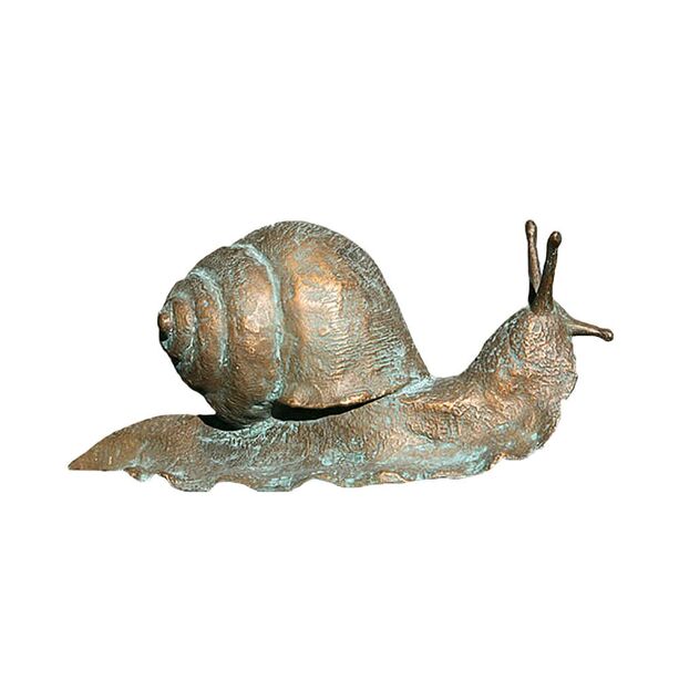 Groe Schnecke aus Bronze als Gartenfigur - Schnecke