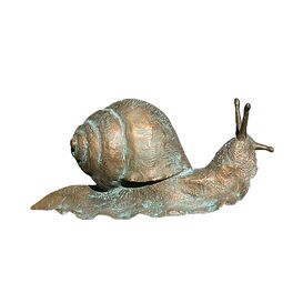 Groe Schnecke aus Bronze als Gartenfigur - Schnecke