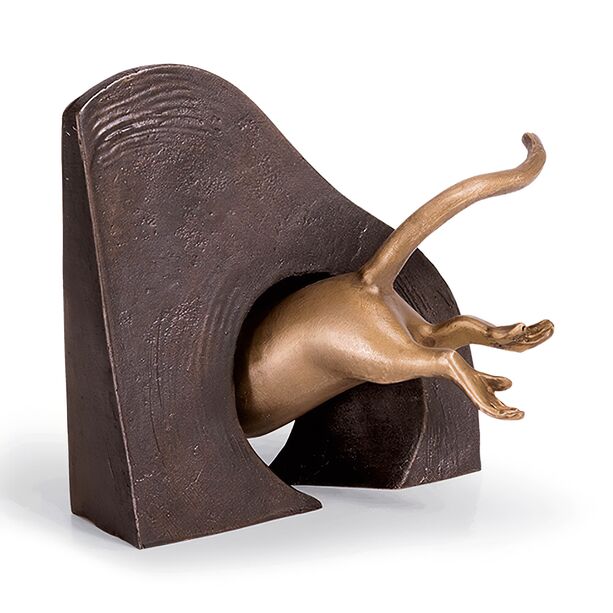 Mausfiguren aus Bronze fr Wanddeko - 3er Set - Muselcher