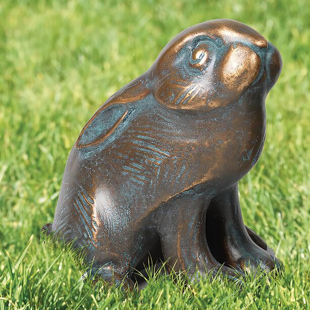 Sitzende Kaninchenfigur aus Bronze fr Garten - Kaninchen