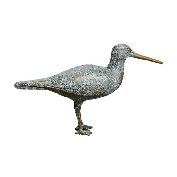 Wasservogel Skulptur aus Bronze mit Patina - Wasserlufer