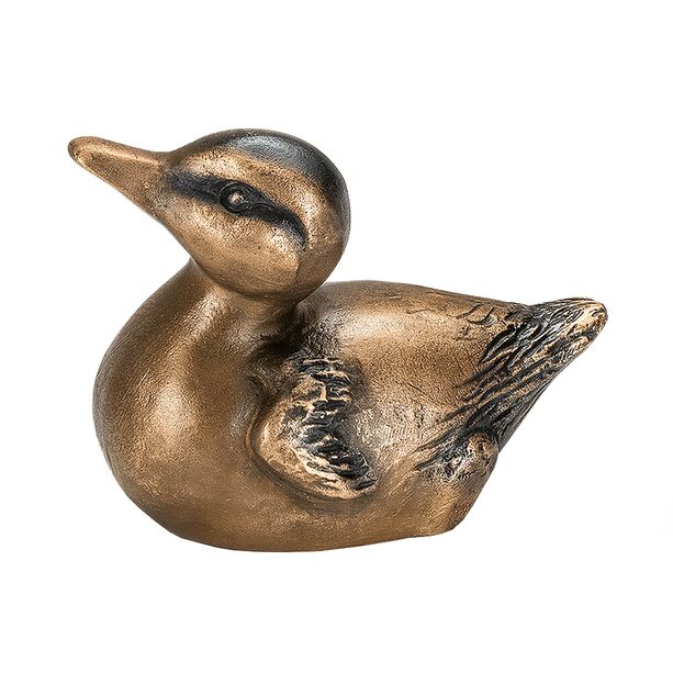 Entenkken Figur aus Bronze fr den Garten - Entenkken