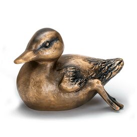 Bronze Entenfigur Kken zur Gartengestaltung - Entenkken