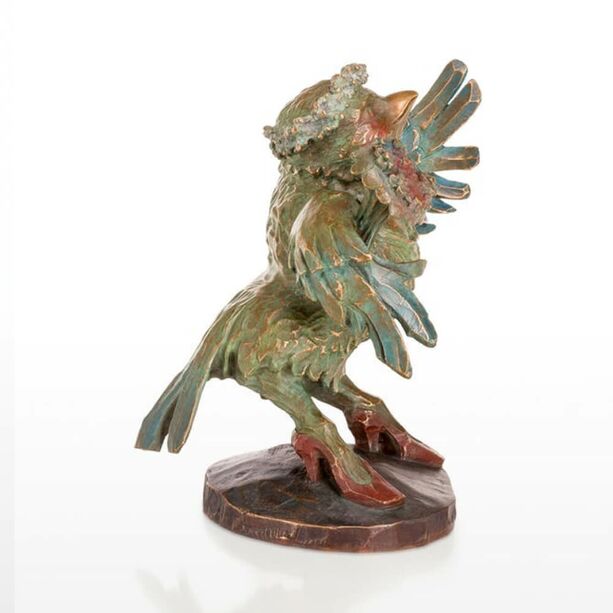 Bronzeskulptur Vogelhochzeit - Amsel - Braut