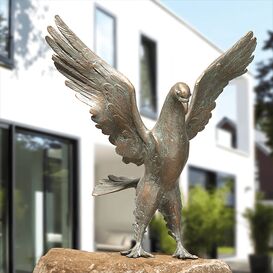 Taubenskulptur Bronze als Outdoor-Dekoration - Taube