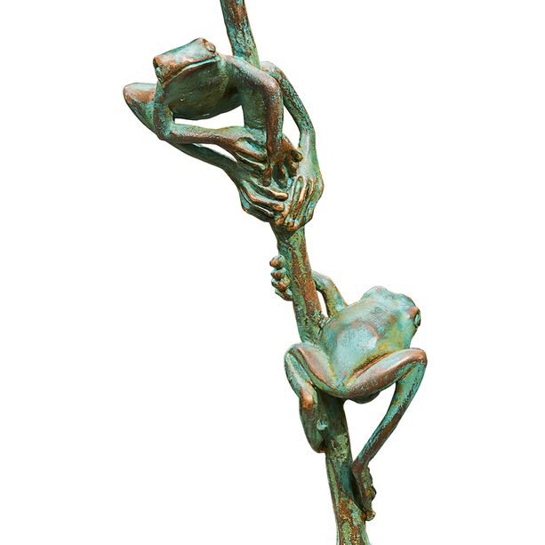 Exklusive Outdoor Froschfiguren aus Bronze - Frsche auf Halm