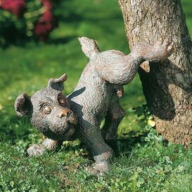 Hunderde lebensgro aus Bronze - Gartenstatue - Hund