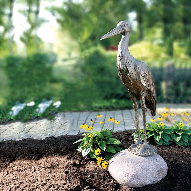 Bronze Vogelfigur - Storch aus limitierter Knstleredition - Storch