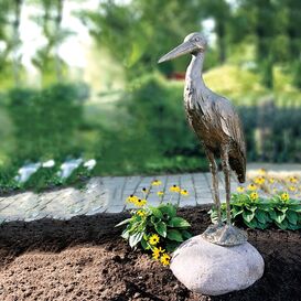 Bronze Vogelfigur - Storch aus limitierter...