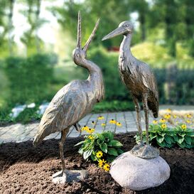 Limitierte Edition - Storch Vogelfiguren aus Bronze -...