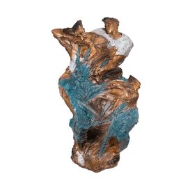 Abstrakte Menschen Bronzeskulptur farbig - limitiert -...