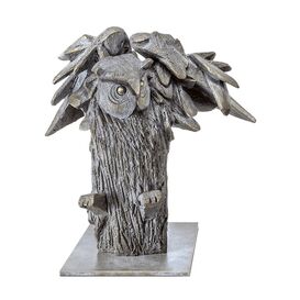 Bronze Eulenskulptur Waldgeist - Knstleredition - Gufo...