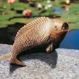 Bronze Fischskulptur als Gartendekoration - limitiert -...