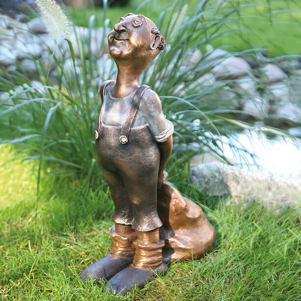 Limitierte Gartenfigur aus Bronze - lterer Mann - Eduard, der berlegene