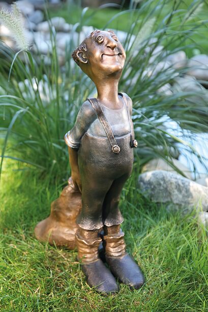 Limitierte Gartenfigur aus Bronze - lterer Mann - Eduard, der berlegene