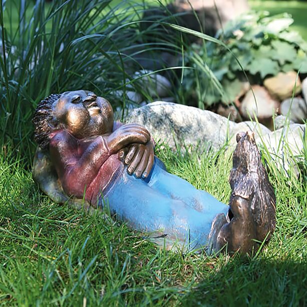Schlafende Garten Bronzefigur - limitierte Auflage - Otto, der Mde