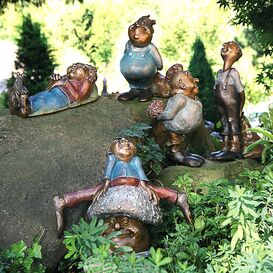 Limitierte Bronze Gartenfiguren - Gute Geister -...