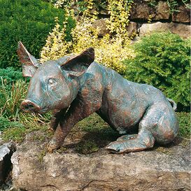 Schweineskulptur fr den Garten in limitierter Auflage -...