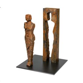 Abstrakte Bronze Frauenfigur von Knstlerhand - Kubus,...
