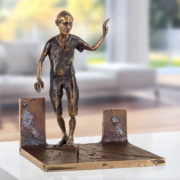 Laufender Mann in Bronze aus limitierter Edition - Am Scheideweg