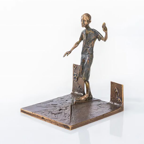 Laufender Mann in Bronze aus limitierter Edition - Am Scheideweg