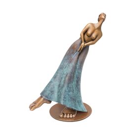 Die Zeit schreitet voran - limitierte Bronze Frauenstatue...