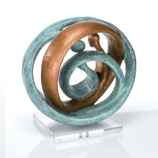 Abstrakte Bronzeplastik aus Knstlerhand - Family II