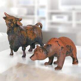 Limitierte Designer Tierfiguren aus Bronze - Bulle & Br