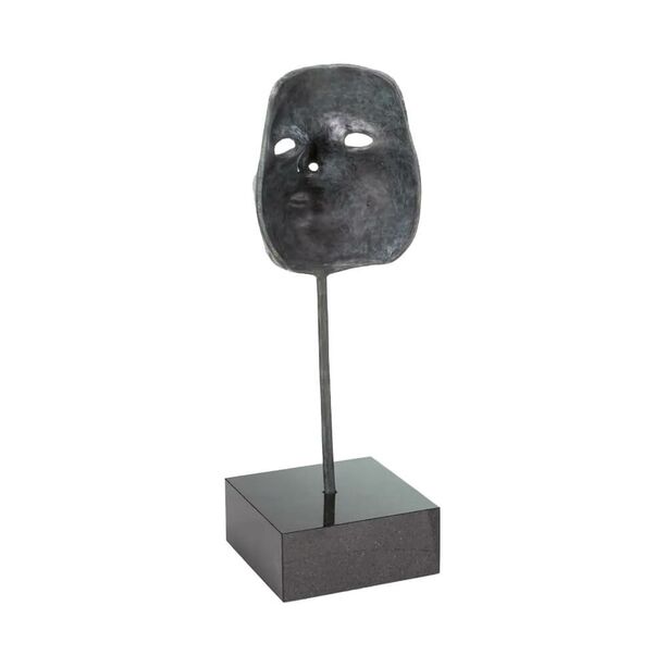 Limitierte Maskenplastik aus Bronze mit Sockel - Mask I
