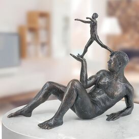Limitierte Knstlerstatue - Bronze Menschenfigur - Was...