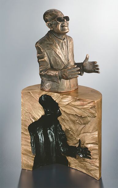 Bronzefigur Bste 2-teilig - individuell kombinierbar - Der Schwtzer