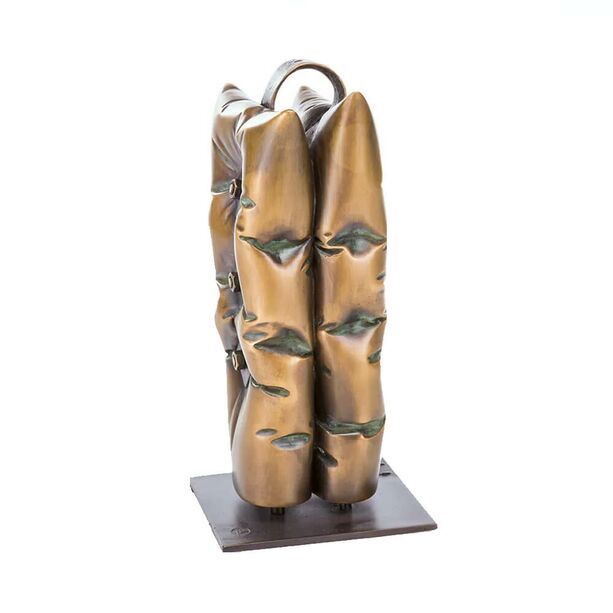 Kissen Bronzeskulptur aus Knstlerhand - hart & weich - Support