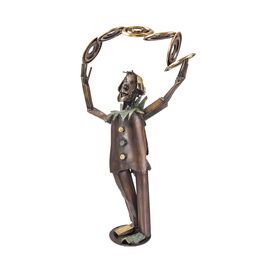 Clown jongliert - Bronzeskulptur aus limitiertem Handwerk...