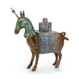 Bronze Einhorn aus limitierter Edition mit...