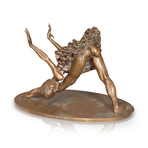 Kleine Bronzestatue Ballerina tanzt vom Knstler - Ballerina Galina