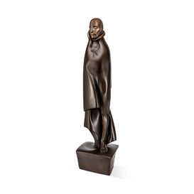 Elegante Bronzefigur eines Mannes in dunkelbraun - Mensch...