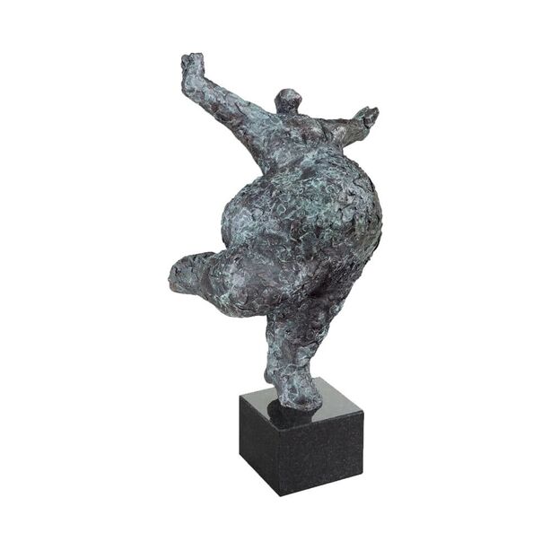 Bronzefigur Tnzerin auf Sockel - opulente Statur - Balance 28
