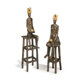 Knstlerfiguren Set aus Bronze im limiterten Handwerk -...